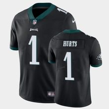 Mens Philadelphia Eagles 1 Jalen Hurts Black Vapor Limited NFL Jersey